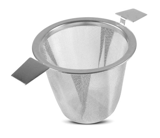 RVS theezeef met 2 handgrepen